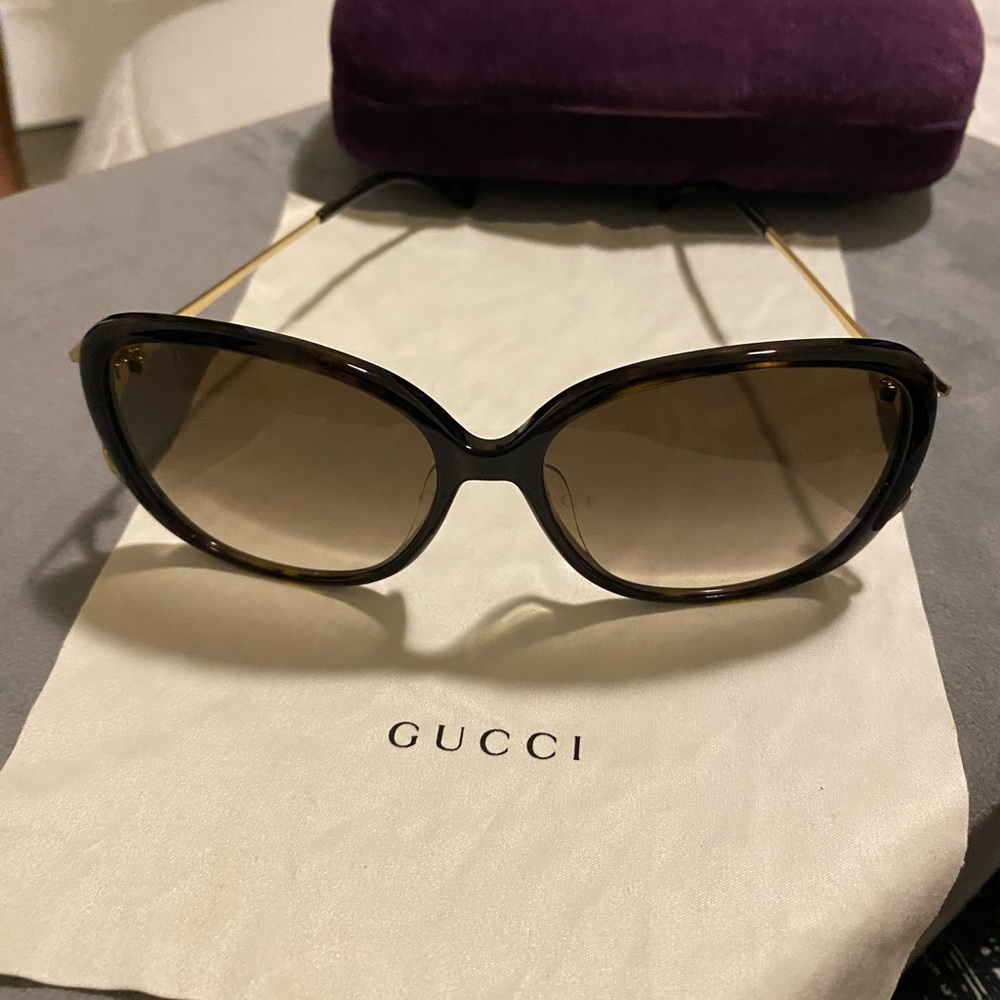 Gucci Tortoise Shell Sunglasses